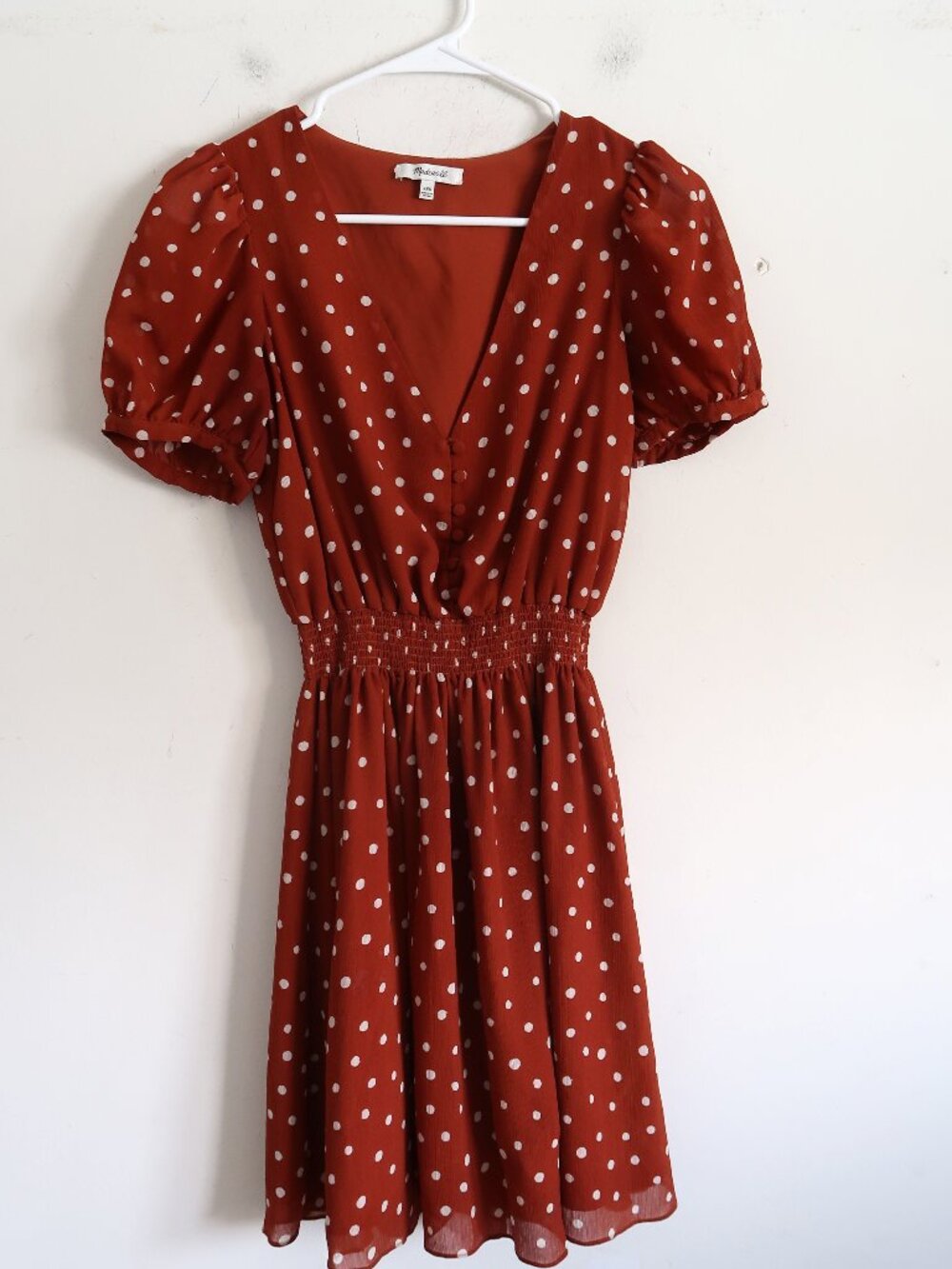 Madewell Auburn Polka Dot Dress - Size XXS
